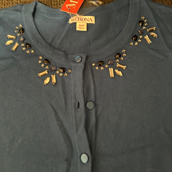 Merona long sleeve top size small teal color - Picture 1 of 3